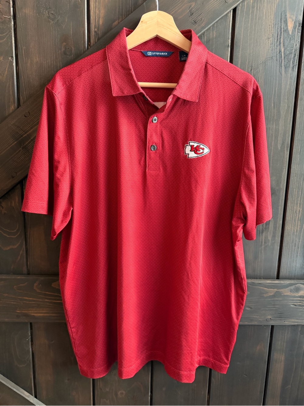 Cutter & Buck Red Kansas City Chiefs Polo L